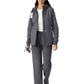 Women's Four-Pocket Bonded Fleece Hoodie - C85023 - Pewter