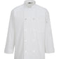 Unisex Long Sleeve Mesh Back Chef Coat - 3363 - White