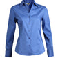 Women's V-Neck Stretch Shirt - 5034 - French Blue