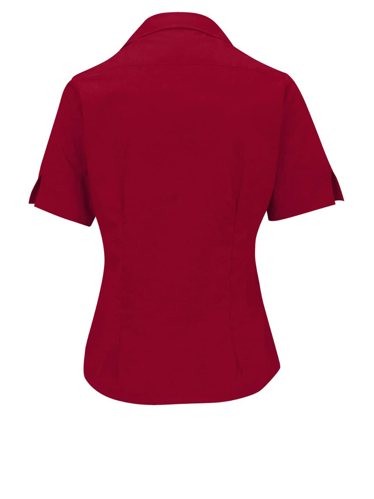 Women's Short Sleeve Lightweight Poplin Shirt - 5245 - Red