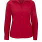 Women's Long Sleeve Lightweight Poplin Shirt - 5295 - Red