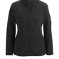 Women's Knit Fleece Jacket - 6460 - Black Heather