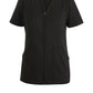 Women's Stretch Full-Zip Tunic Shirt - 7260 - Black