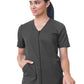 Women's Stretch Full-Zip Tunic Shirt - 7260 - Steel Grey