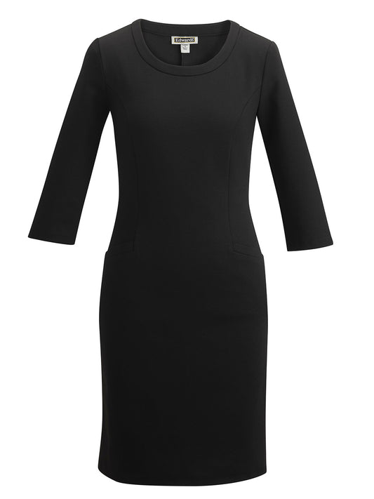 Women's 2-Pocket Sheath Dress - 9935 - Black