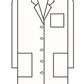 Women's Three-Pocket 37" Full-Length Lab Coat - 15113 - White
