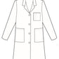 Women's Five-Pocket 37" Full-Length Long Lab Coat - 1964 - White