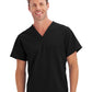 Unisex 1-Pocket V-Neck Top - 2200 - Black