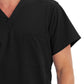 Unisex 1-Pocket V-Neck Top - 2200 - Black
