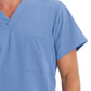 Unisex 1-Pocket V-Neck Top - 2200 - Ceil Blue