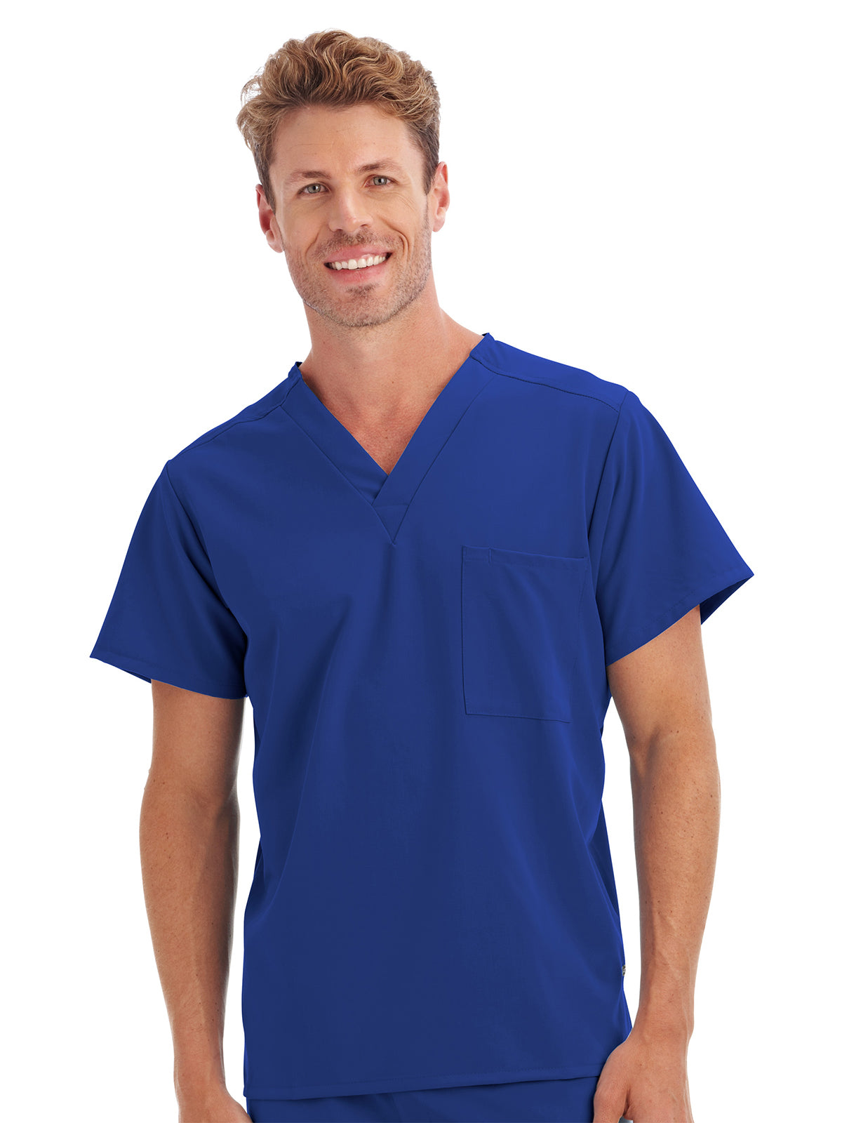 Unisex 1-Pocket V-Neck Top - 2200 - Galaxy Blue