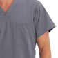 Unisex 1-Pocket V-Neck Top - 2200 - Pewter