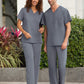 Unisex 1-Pocket V-Neck Top - 2200 - Pewter