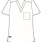 Unisex 1-Pocket V-Neck Top - 2200 - Pewter