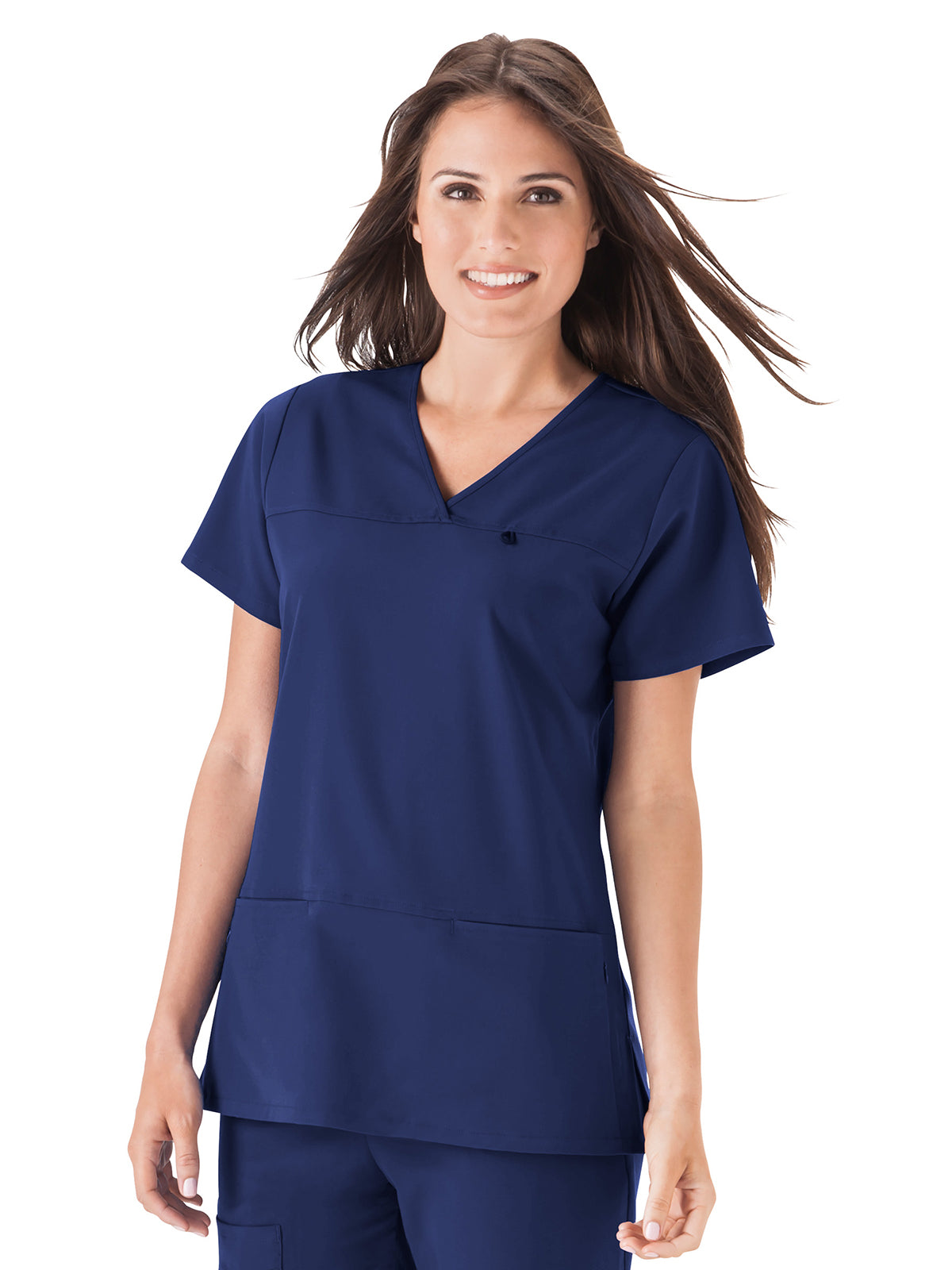 Women's 4-Pocket Highcross Neck Top - 2299 - New Navy