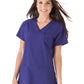Women's 4-Pocket Highcross Neck Top - 2299 - Purple