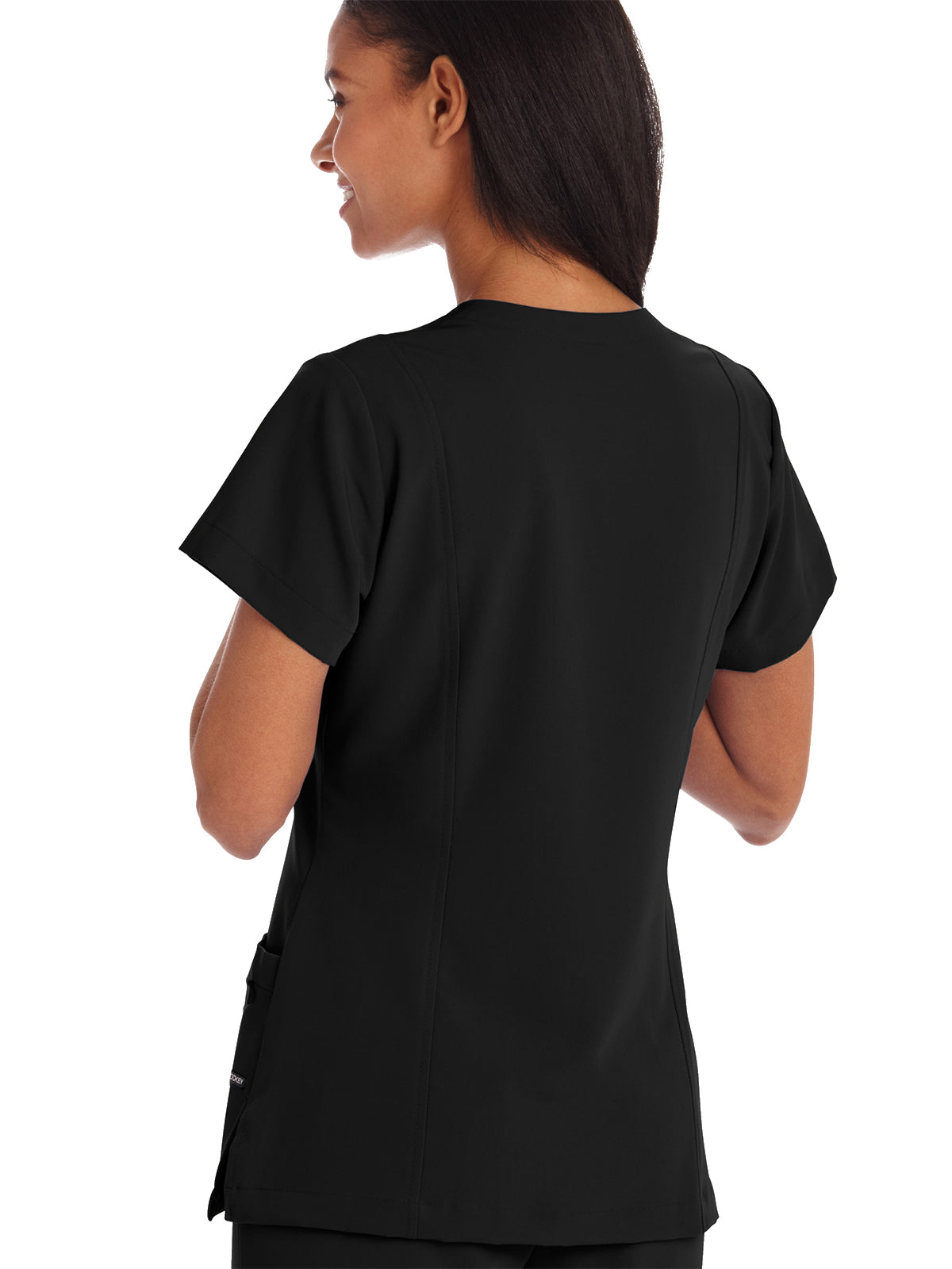 Women's 5-Pocket Mock Wrap Top - 2306 - Black