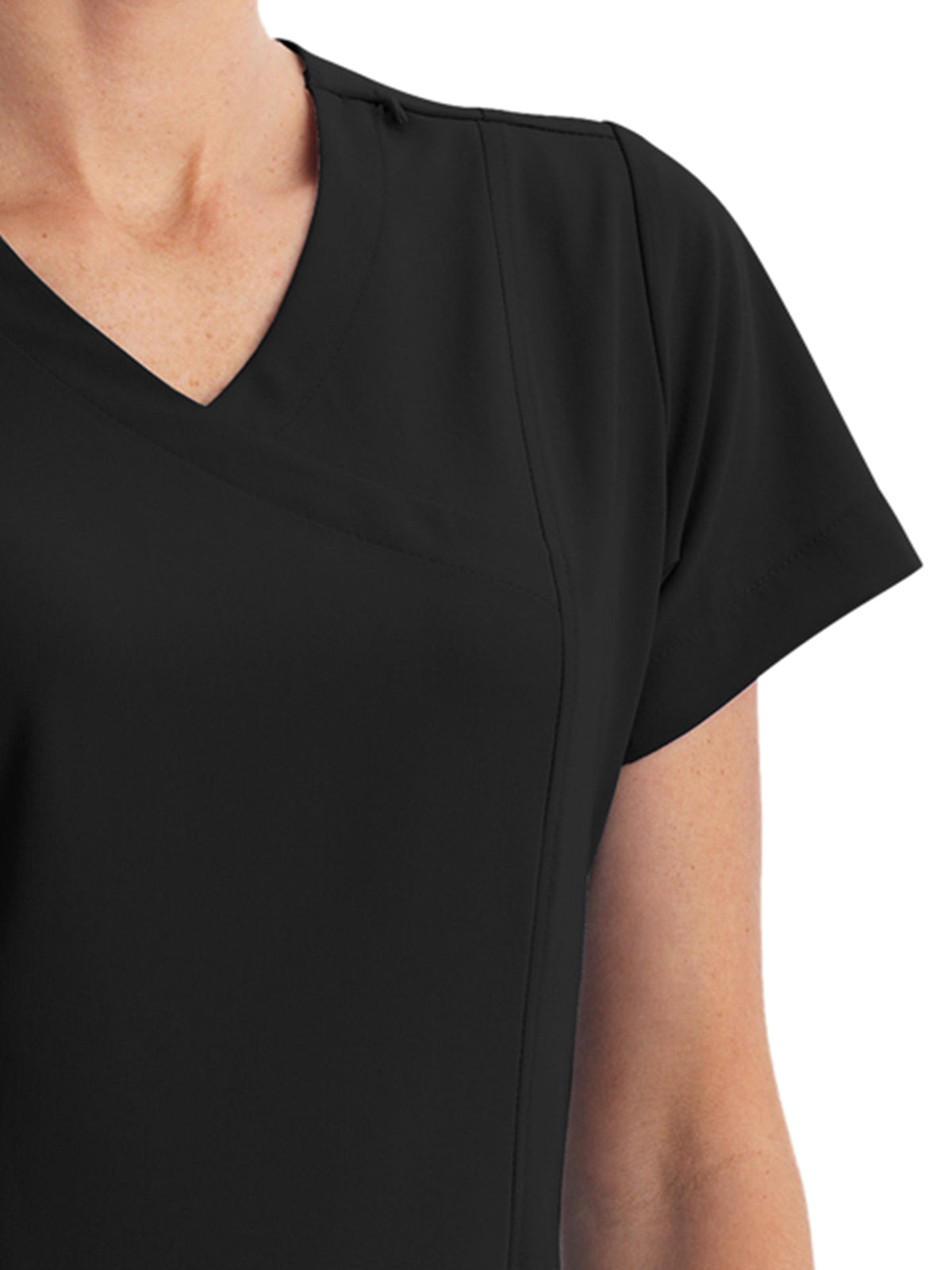 Women's 5-Pocket Mock Wrap Top - 2306 - Black