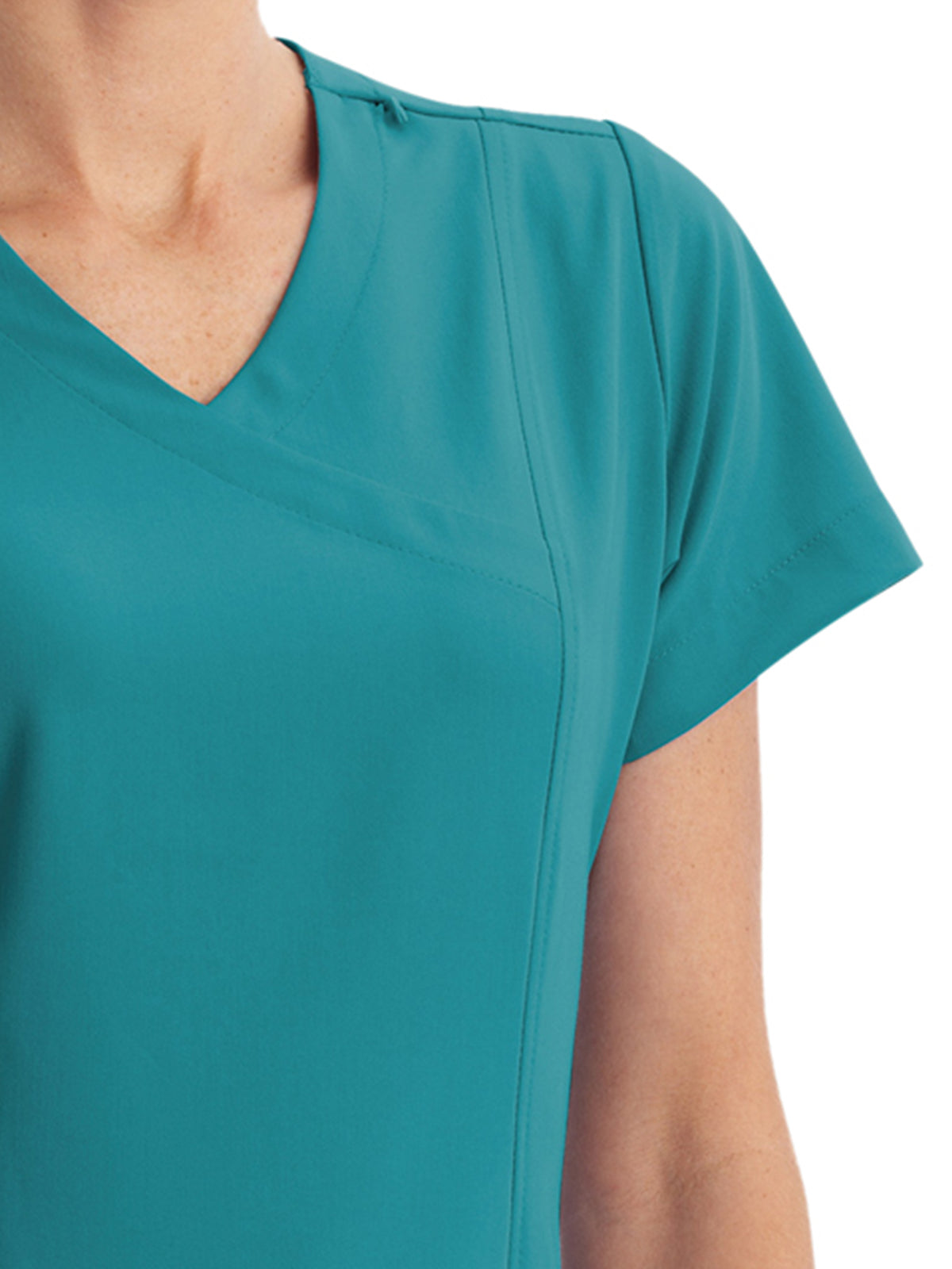 Women's 5-Pocket Mock Wrap Top - 2306 - Teal