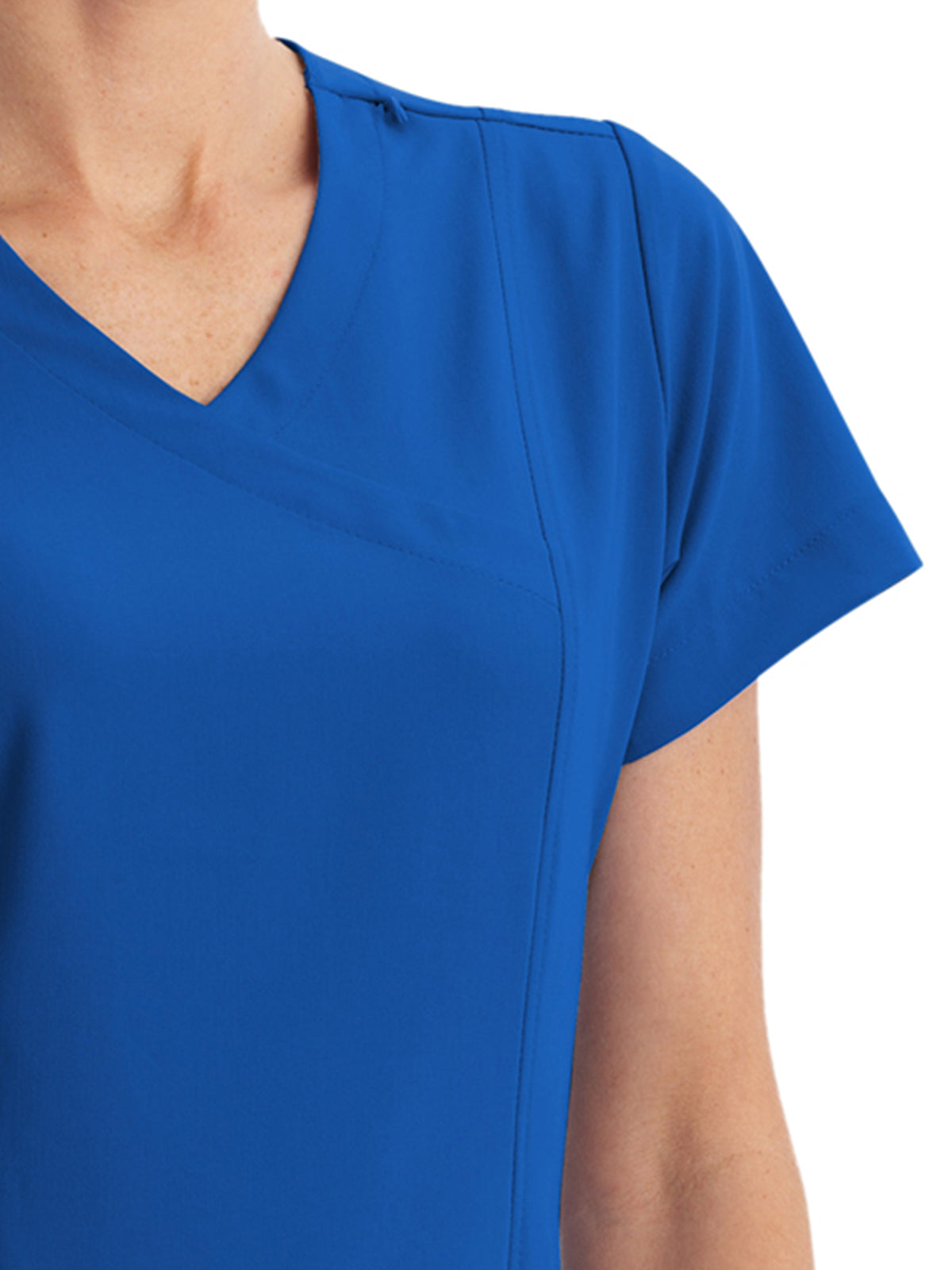 Women's 5-Pocket Mock Wrap Top - 2306 - Royal Blue