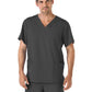 Unisex 4-Pocket V-Neck Top - 2371 - Charcoal
