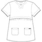 Women's 2-Pocket Empire Waist Maternity Top - 2461 - Charcoal