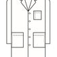 Men's Five-Pocket 40" Full-Length Long Lab Coat - 267 - White