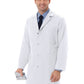 Unisex Four-Pocket 40" Full-Length Classic Lab Coat - 6116 - White