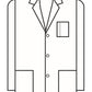 Unisex  Seven-Pocket 30" Consultation Lab Coat - 6119 - White