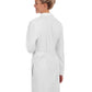 Women's Knot Button Five-Pocket 38" iPad® Lab Coat - 763 - White