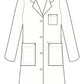 Women's Knot Button Five-Pocket 38" iPad® Lab Coat - 763 - White