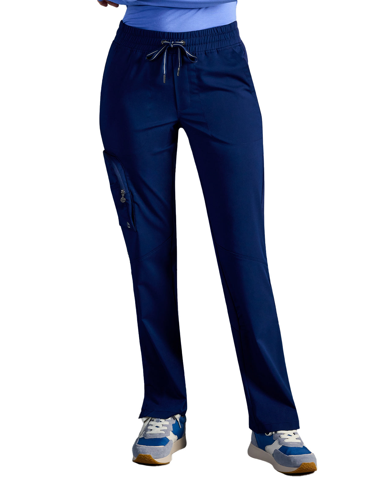 Women's Veronica Drawstring Straight Leg Pant - 004A - DNavy