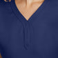 Women's 2-Pocket Jane Triple-Needle Stitching Top - 2167 - Navy