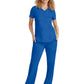 Women's 2-Pocket Jane Triple-Needle Stitching Top - 2167 - Royal