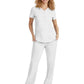 Women's 2-Pocket Jane Triple-Needle Stitching Top - 2167 - White