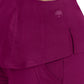 Women's 2-Pocket Jane Triple-Needle Stitching Top - 2167 - Wine
