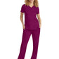 Women's 2-Pocket Jane Triple-Needle Stitching Top - 2167 - Wine