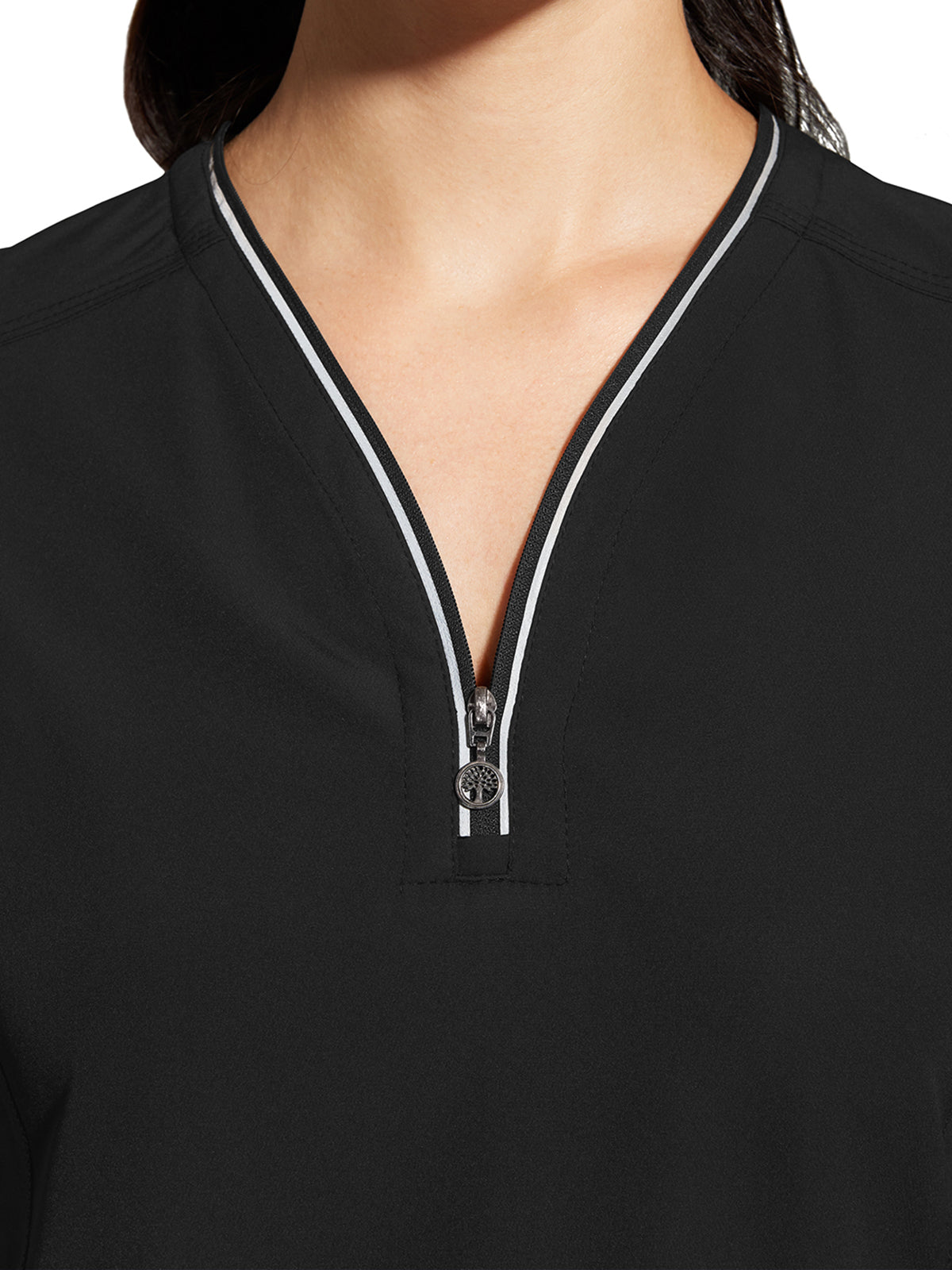 Women's 3-Pocket Sonia V-Neck Top - 2274 - Black
