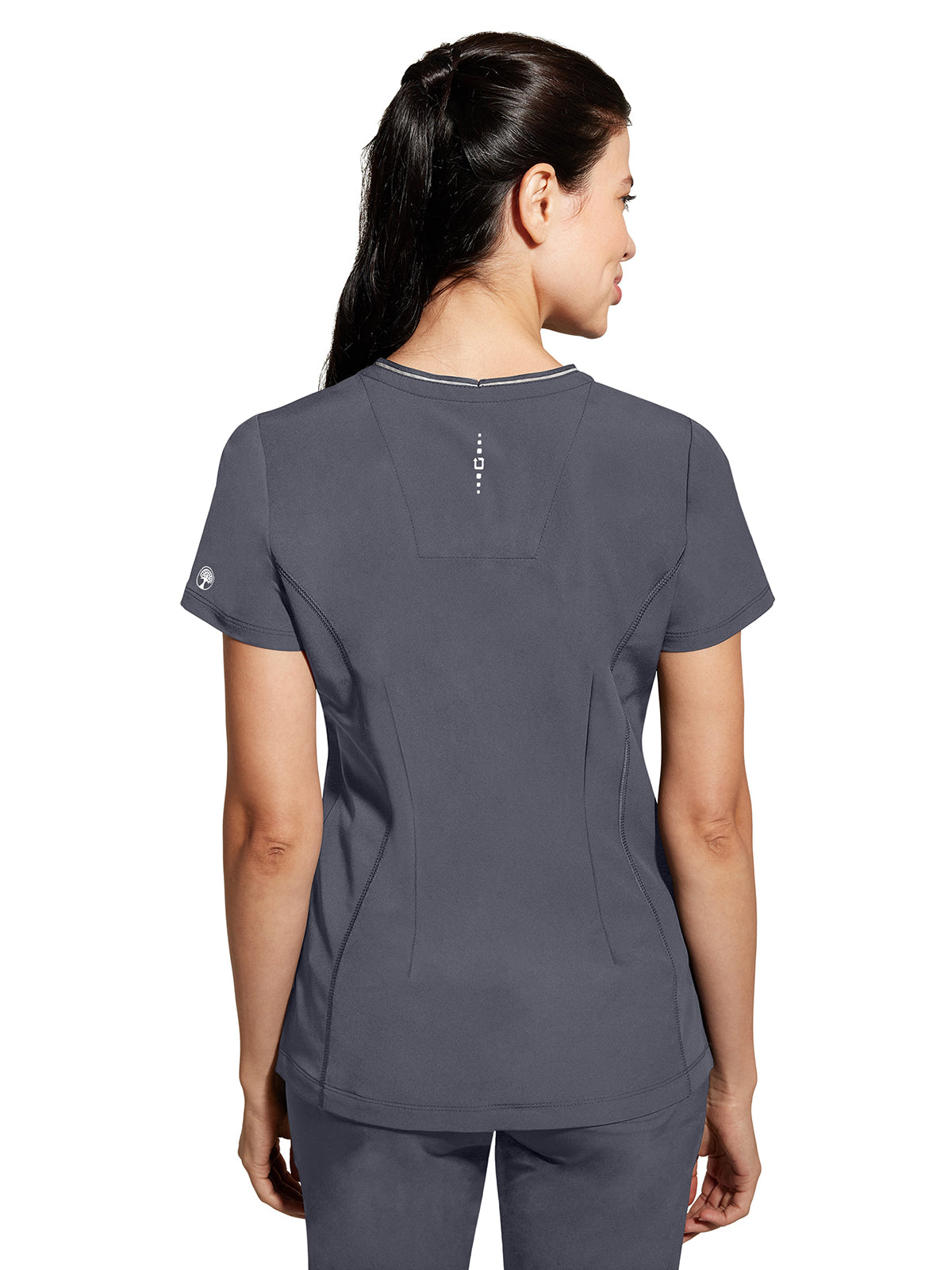 Women's 3-Pocket Sonia V-Neck Top - 2274 - Pewter