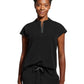Women's 2-Pocket Sandy Mandarin Collar Top - 2286 - Black