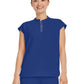 Women's 2-Pocket Sandy Mandarin Collar Top - 2286 - Galaxy Blue