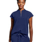 Women's 2-Pocket Sandy Mandarin Collar Top - 2286 - Navy
