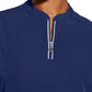 Women's 2-Pocket Sandy Mandarin Collar Top - 2286 - Navy