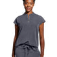 Women's 2-Pocket Sandy Mandarin Collar Top - 2286 - Pewter