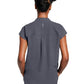 Women's 2-Pocket Sandy Mandarin Collar Top - 2286 - Pewter