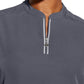 Women's 2-Pocket Sandy Mandarin Collar Top - 2286 - Pewter