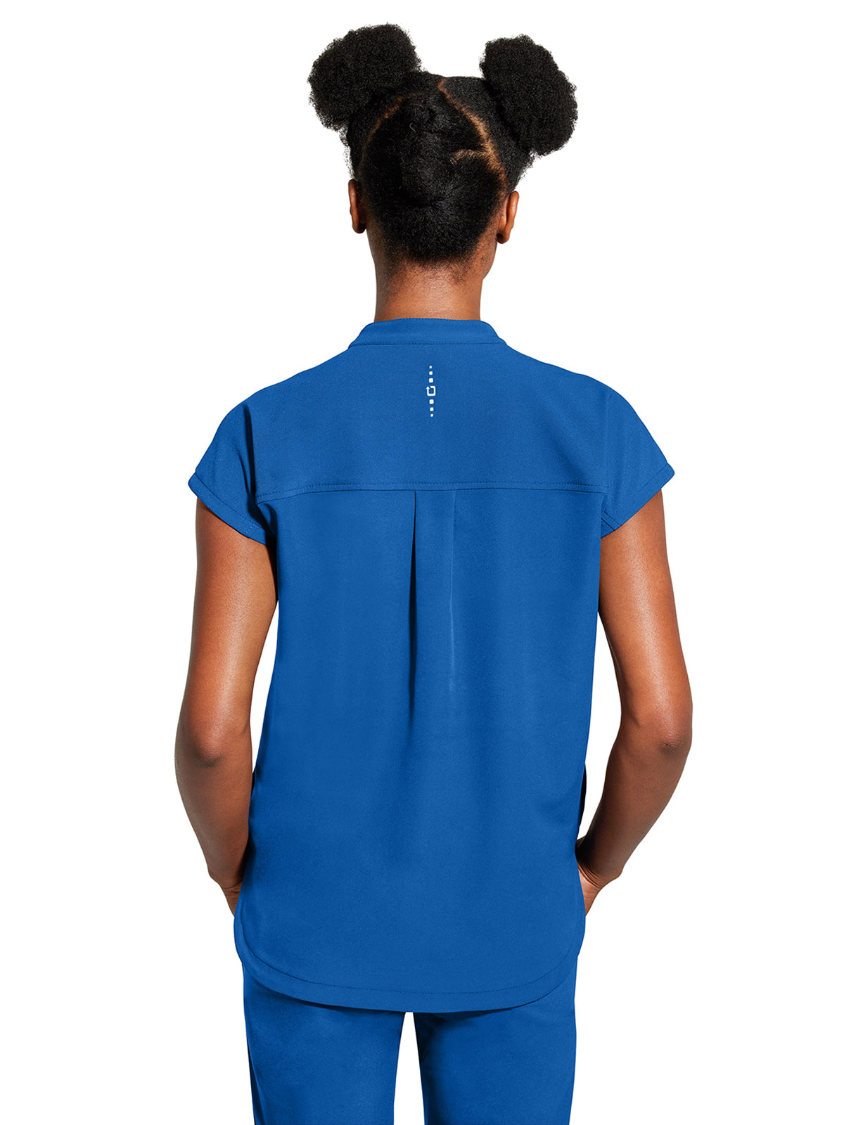 Women's 2-Pocket Sandy Mandarin Collar Top - 2286 - Royal