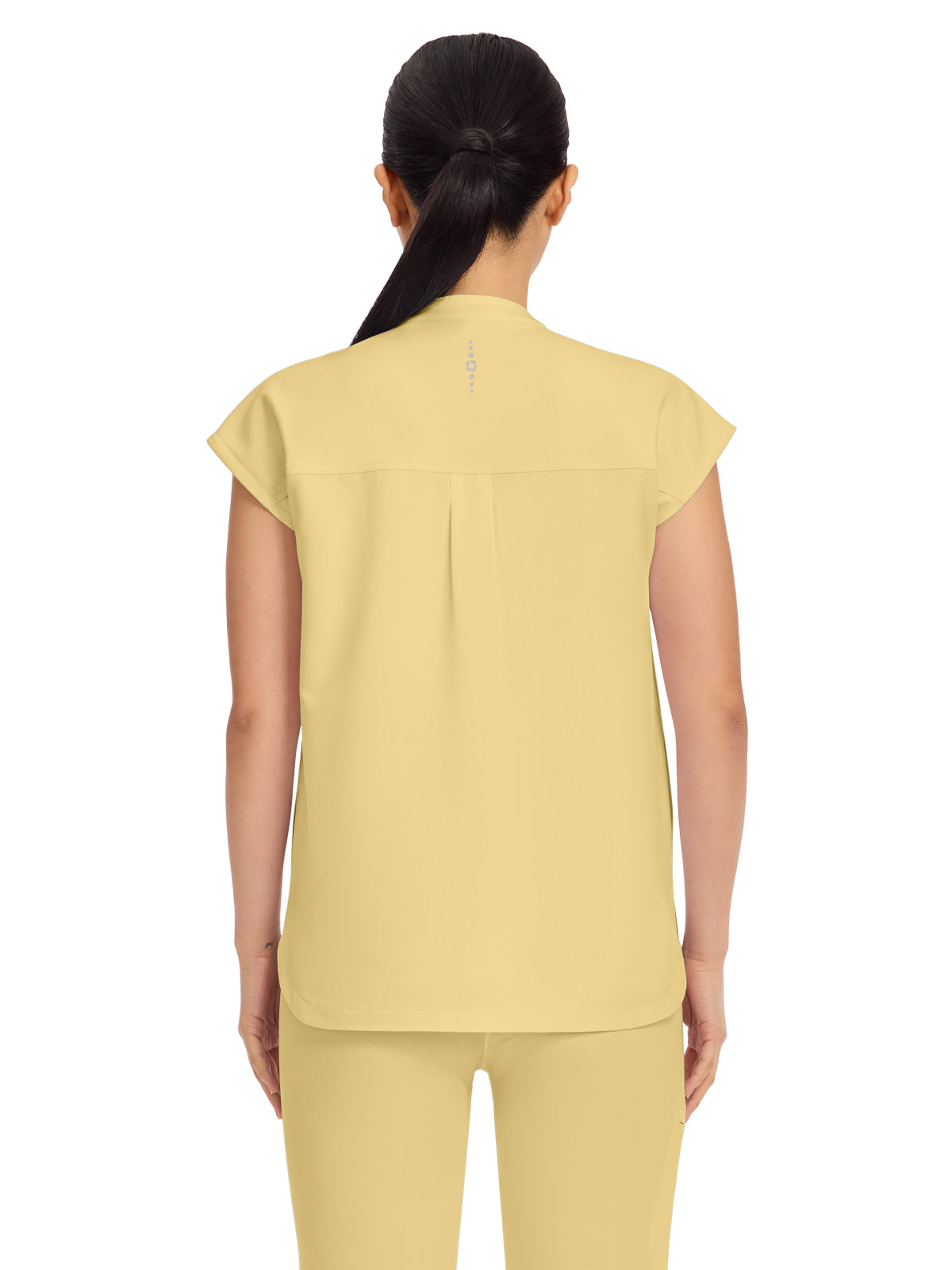 Women's 2-Pocket Sandy Mandarin Collar Top - 2286 - Sunray Yellow