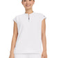 Women's 2-Pocket Sandy Mandarin Collar Top - 2286 - White