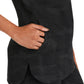 Women's 2-Pocket Joy Camo V-Neck Top - 2353 - Black